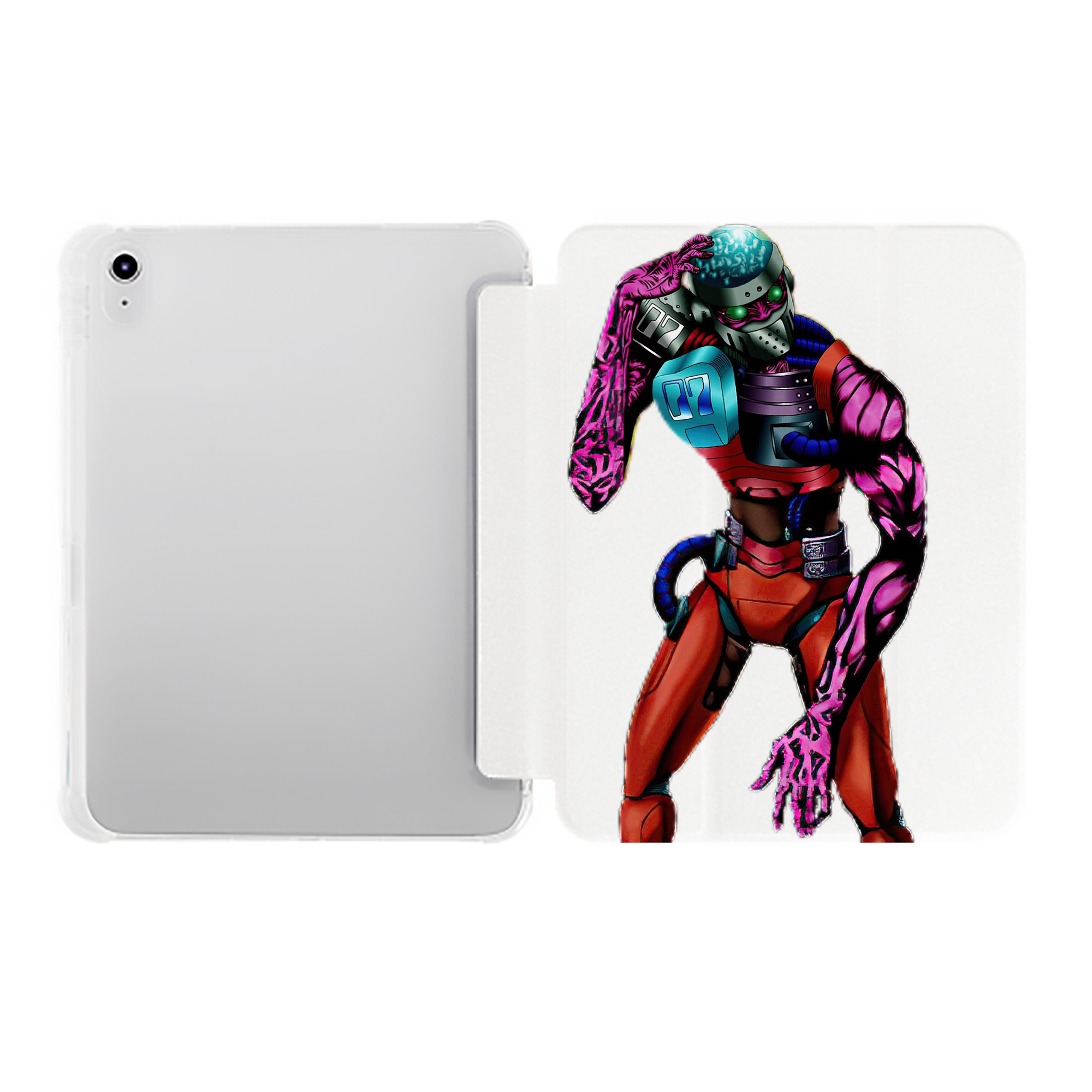 （画像用） 遊☆戯☆王 Yu-Gi-Oh! IPad ケース ペン収納付き 三つ折りスタンド PUレザー×シリコン 対応機種9.5/10.5/10.9インチ
